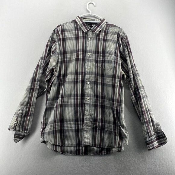 Volcom Lightweight‎ Long Sleeve button Up Flannel Shirt Mens Size XL - Picture 1 of 11